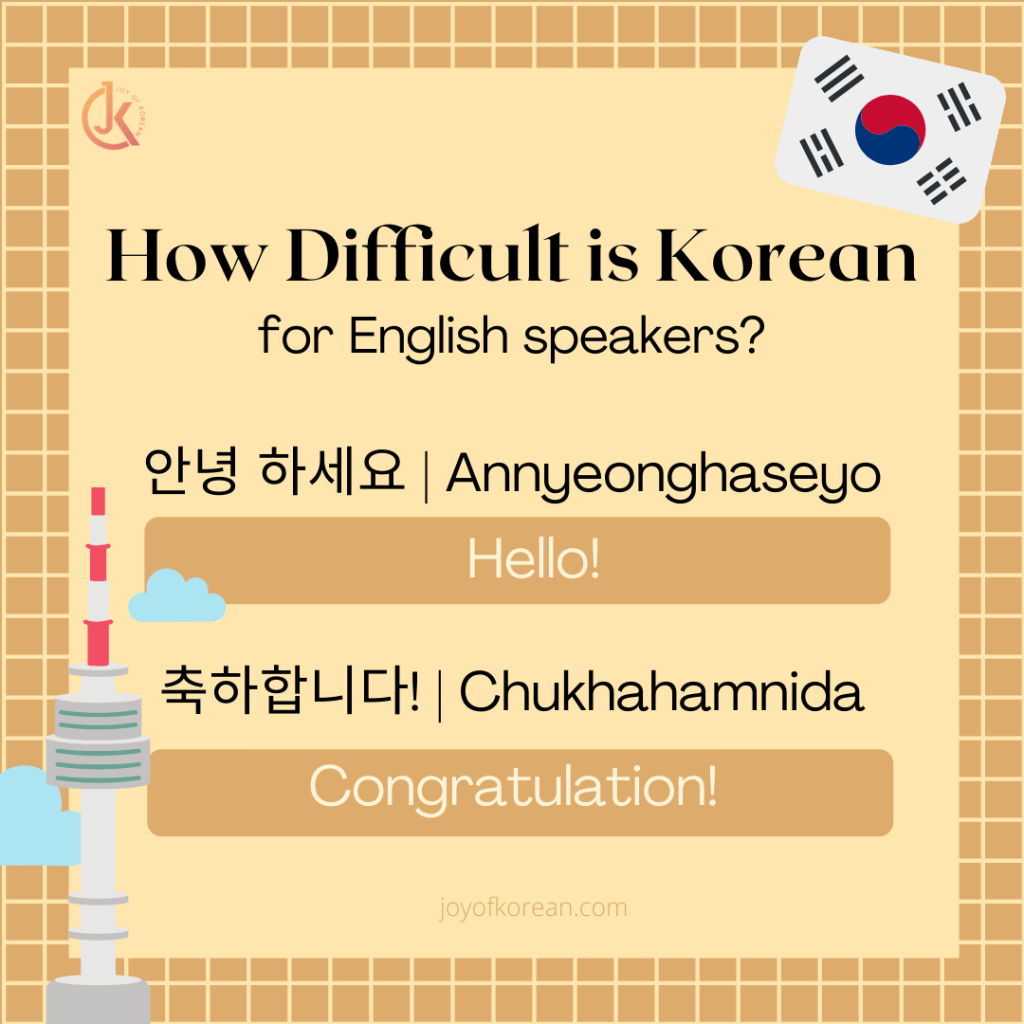 Korean language is easy or not