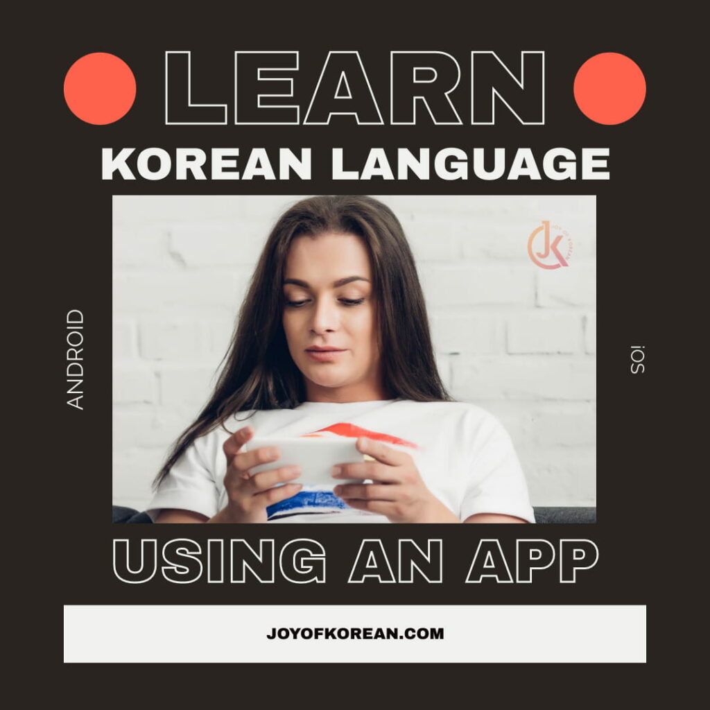 Learn Korean with apps